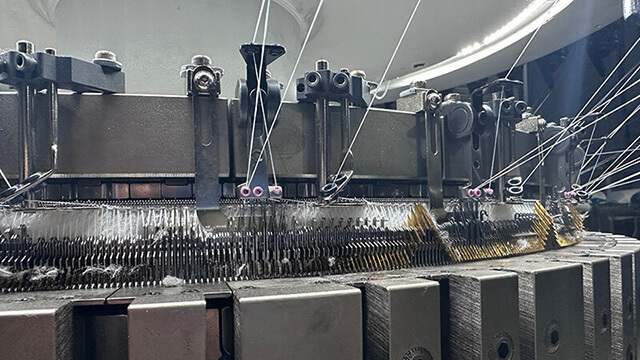 high pile knitting machine