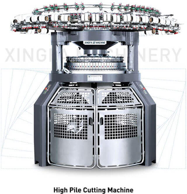 High Pile Cutting Circular Knitting Machine